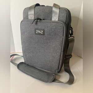 Gray Compact Laptop Crossbody Bag for Women